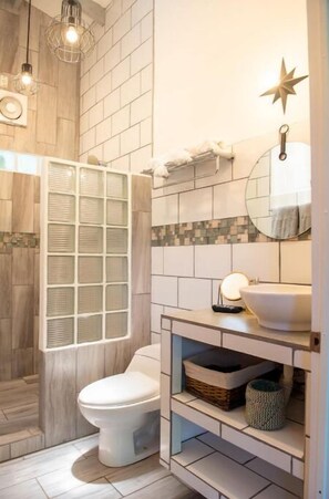 Towels, soap, toilet paper