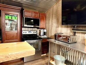 Microwave, oven, stovetop