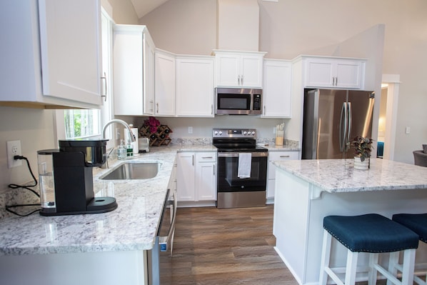 Microwave, oven, stovetop, dishwasher