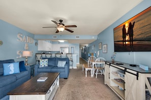 Condo, 1 Queen Bed with Sofa bed (Pelican Isle 107) | Living area - Pelican Isle 107 (Fort Walton Beach)