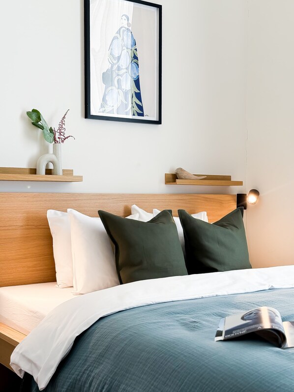 1 slaapkamer, een strijkplank/strijkijzer, reisbedje, wifi