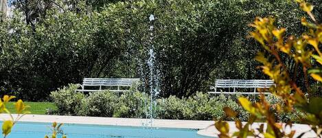 Piscine extérieure, piscine chauffée