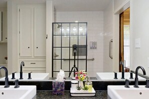 Shower, hair dryer