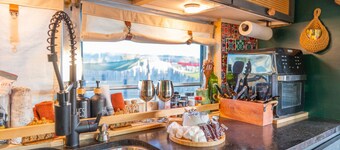 Judy`s Mule-Schoolie with Outdoor Movie Theatre