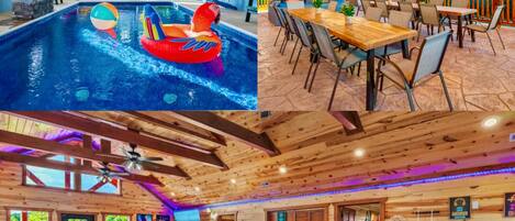 Indoor pool, a heated pool