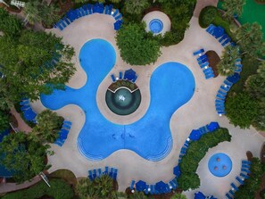 Indoor pool, outdoor pool