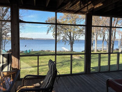 Lake Koronis All Season Home-5 bedrm, screened porch, fish/swim/bike/snowmobile