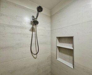 Hair dryer, towels