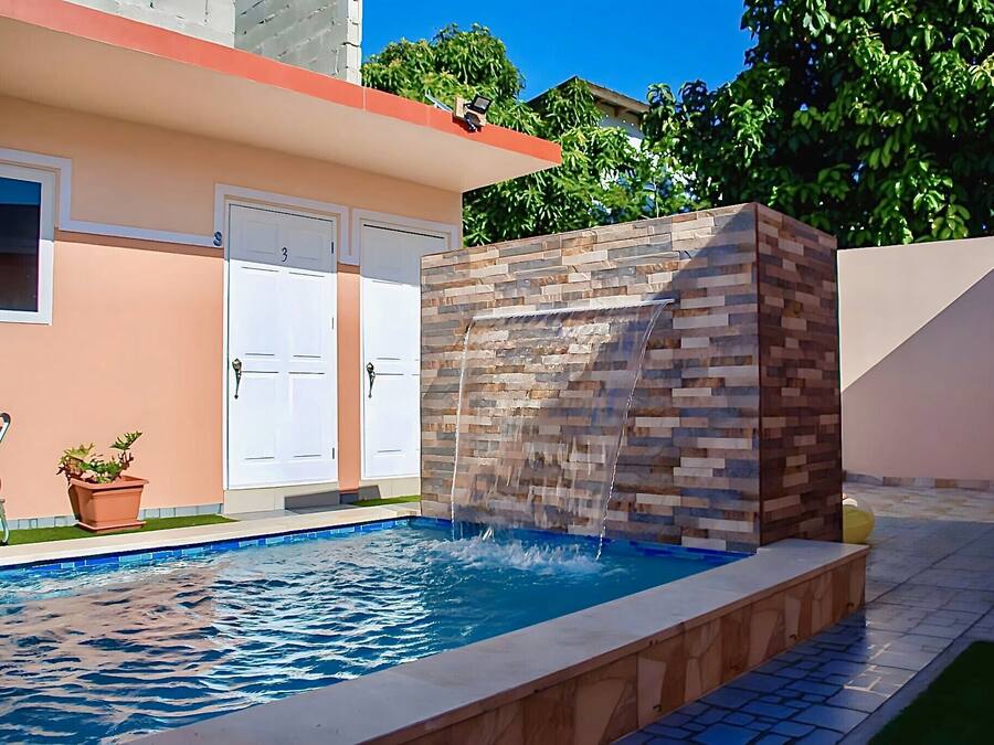 Outdoor pool, open 8:00 AM to 9:30 PM, pool umbrellas, sun loungers