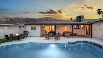 A heated pool