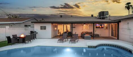 A heated pool