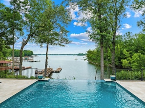 Pool - Oasis@LKN - dock, pool, hot tub, chef-kitchen, firepit, Rec-room, 20min to CLT (Huntersville)