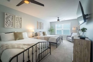 4 chambres, bureau, fer et planche à repasser, Wi-Fi gratuit