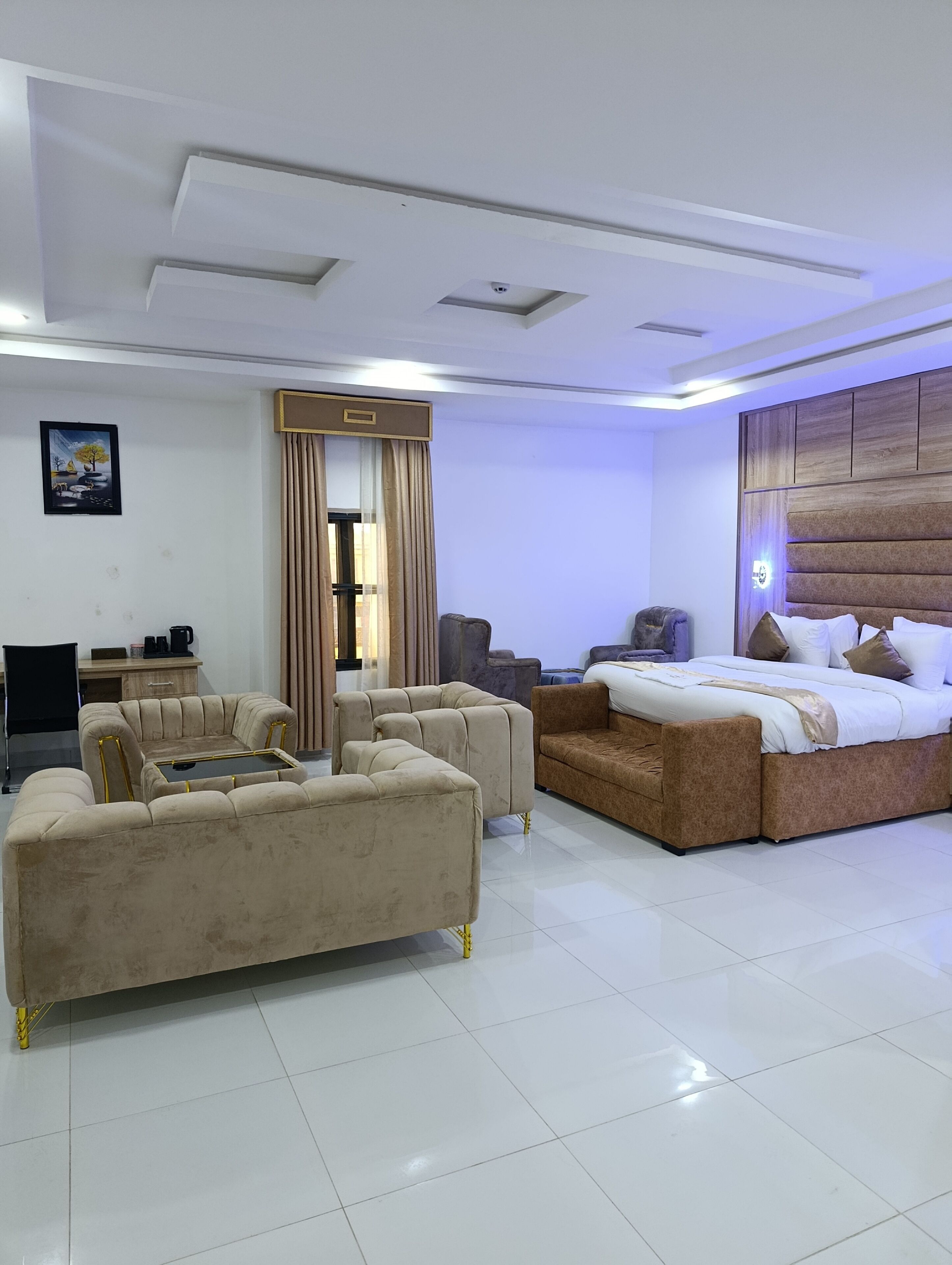 Luxury Double or Twin Room, City View | Desk, laptop workspace, free WiFi