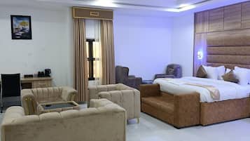 Luxury Double or Twin Room, City View | Desk, laptop workspace, free WiFi