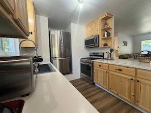 Microwave, oven, stovetop, dishwasher