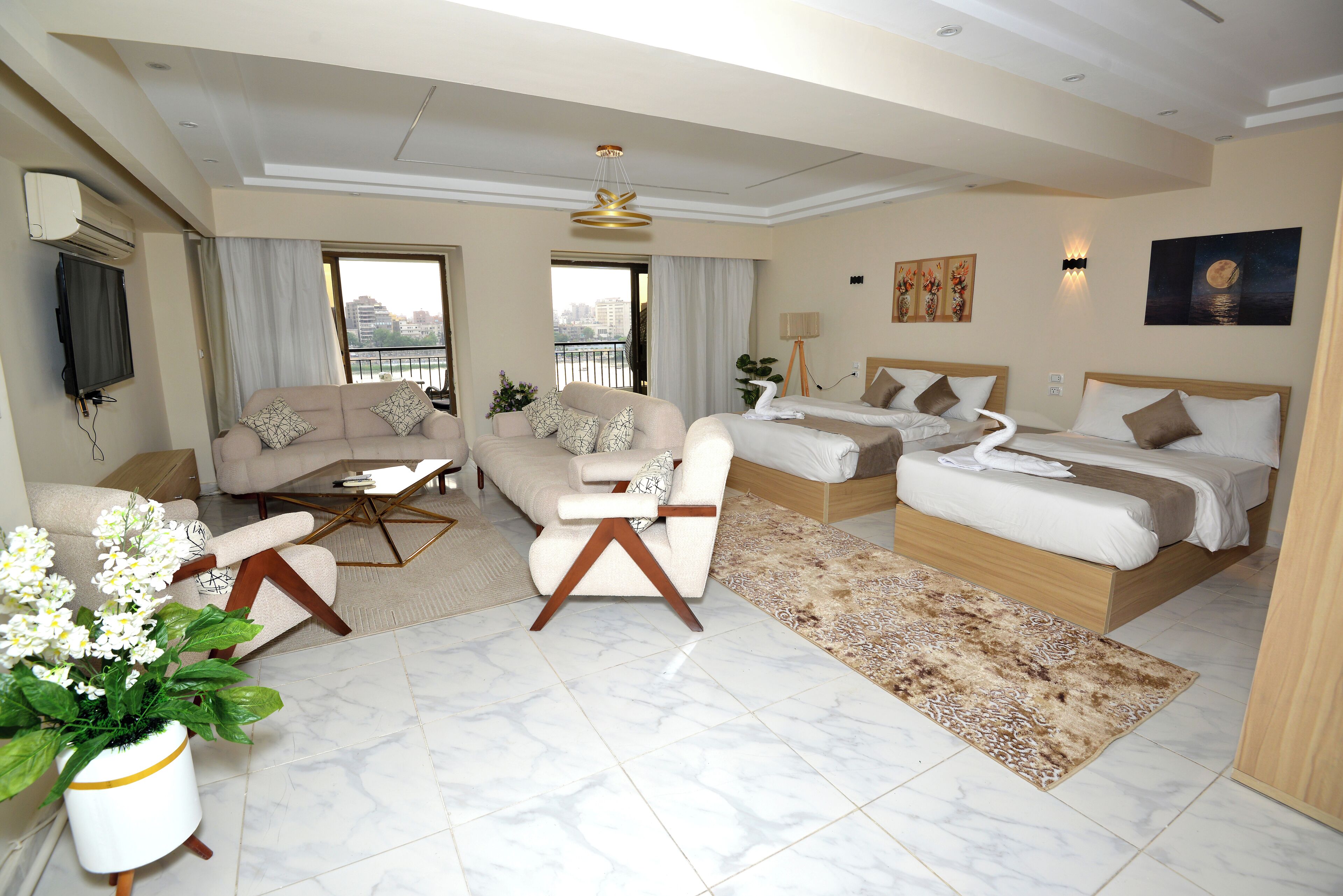 Literie de qualité supérieure, couette en duvet d'oie, minibar