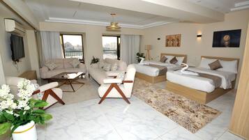 Literie de qualité supérieure, couette en duvet d'oie, minibar