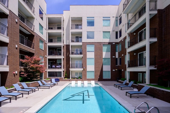 A heated pool