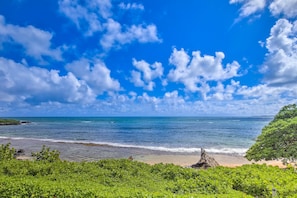 Na praia
