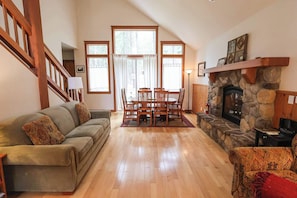 Fireplace, DVD player, offices