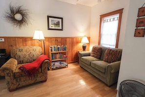 Fireplace, DVD player, offices