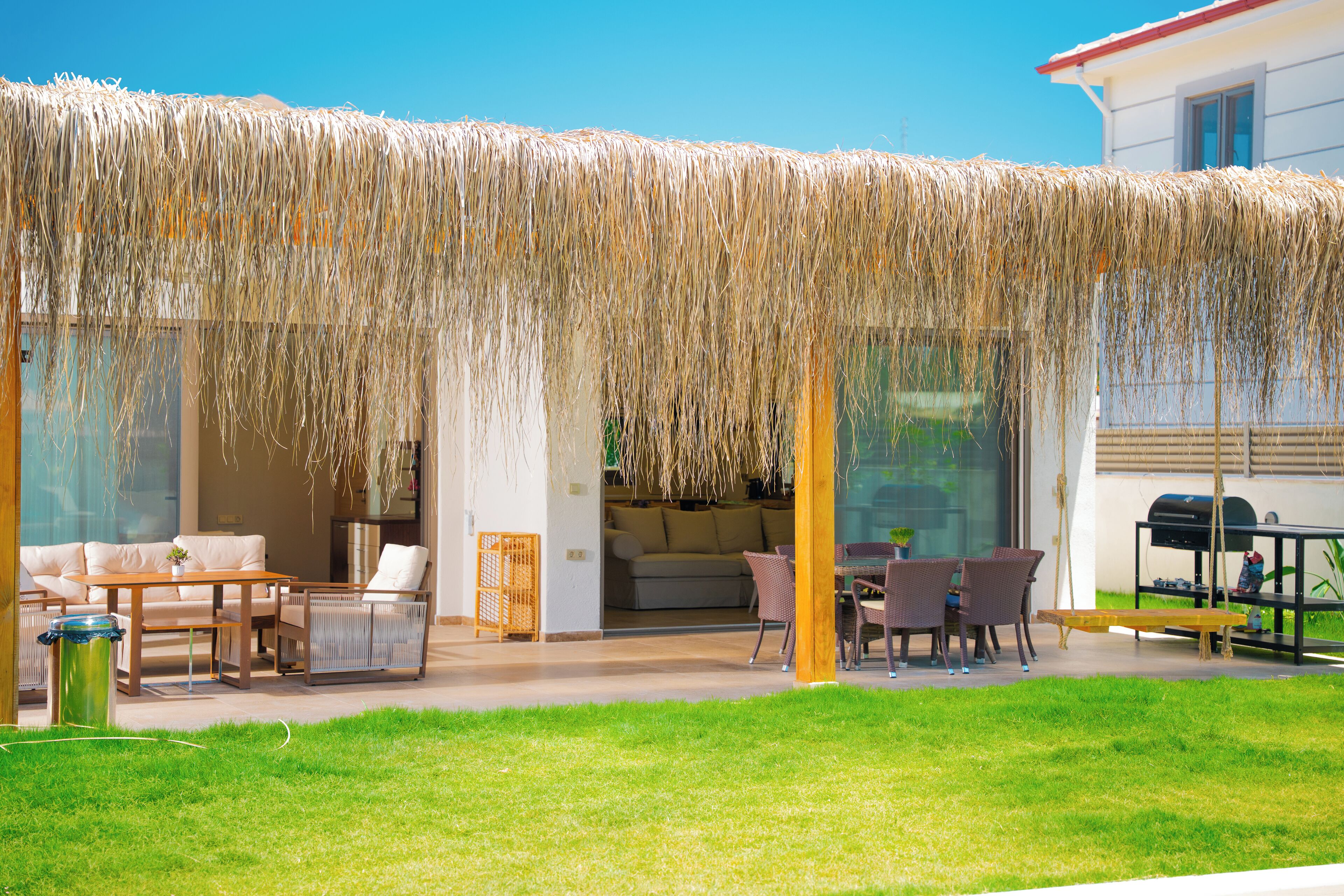 Villa Deluxe, vistas al patio | Baño | Secador de pelo, toallas, jabón y champú