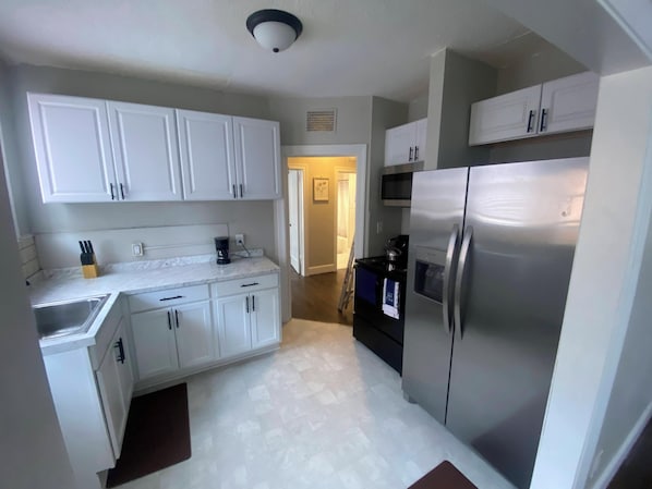 Microwave, oven, stovetop