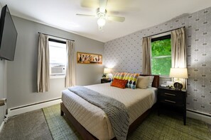 2 多间卧室、熨斗/熨衣板、WiFi、床单