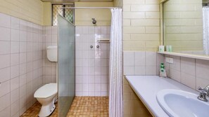 Superior Twin Room | Bathroom | Shower, hair dryer, towels, soap - Oasis Motor Inn (Broken Hill)
