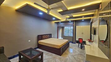 Quarto superluxo | Escrivaninha, Wi-Fi de cortesia