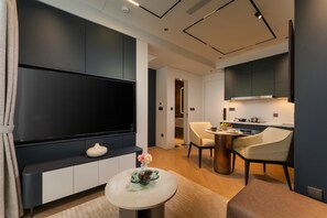 Suite studio luxueuse | Minibar, coffre-fort, rideaux d’obscurcissement
