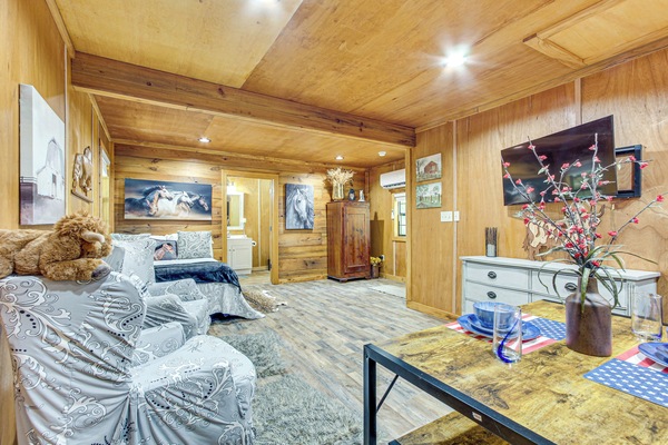 Folsom Vacation Rental | Studio | 1BA | Stairs to Enter | 600 Sq Ft