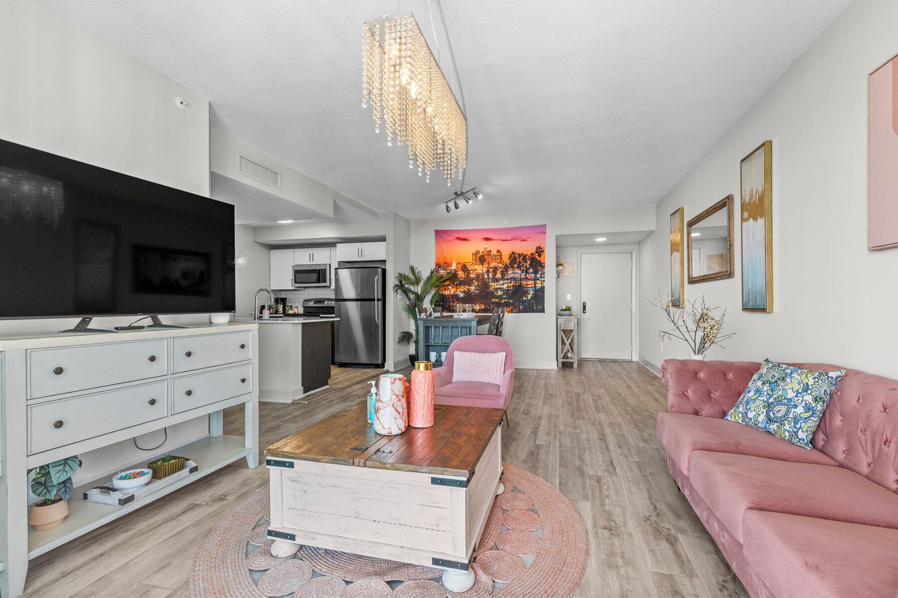 Apartamento Deluxe, 2 habitaciones, vistas a la ciudad | Zona de estar