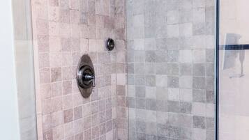 Jetted tub, towels, soap, toilet paper