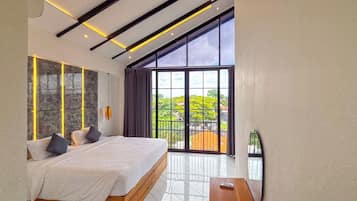 Villa, 3 Bedrooms, Kitchenette, Pool View | Desk, laptop workspace, free WiFi