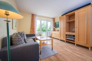 TV, DVD player, stereo
