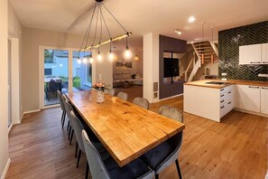 Interior - Modern natural idyll: Spacious vacation home near the Karnin lift bridge for 10 guests. (Usedom)