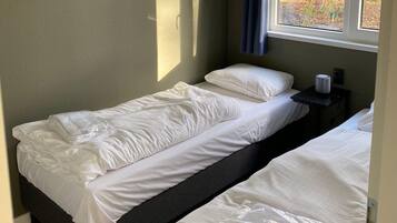 3 bedrooms, individually furnished, bed sheets