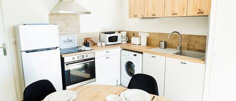 Microwave, oven, stovetop, dishwasher
