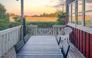 Outdoor dining - 1 bedroom lovely home in Nørre Alslev (Nørre Alslev)