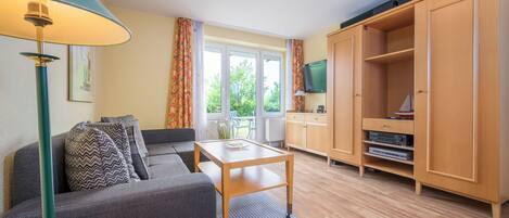 TV, lettore DVD, impianto stereo