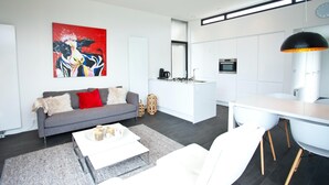 Living room - Modern Holiday Home With a Dishwasher, in a Holiday Park on the Veluwemeer (Hulshorst)