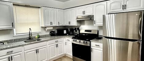 Microwave, oven, stovetop, paper towels