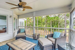Apartment (2 Bedrooms) | Front of property - Marina & Pool: Roomy Golf-view Home in Southport (St. James)