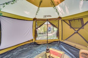 Interior - Glamping Getaway w/ Porch in Wisconsin Northwoods (Webster)