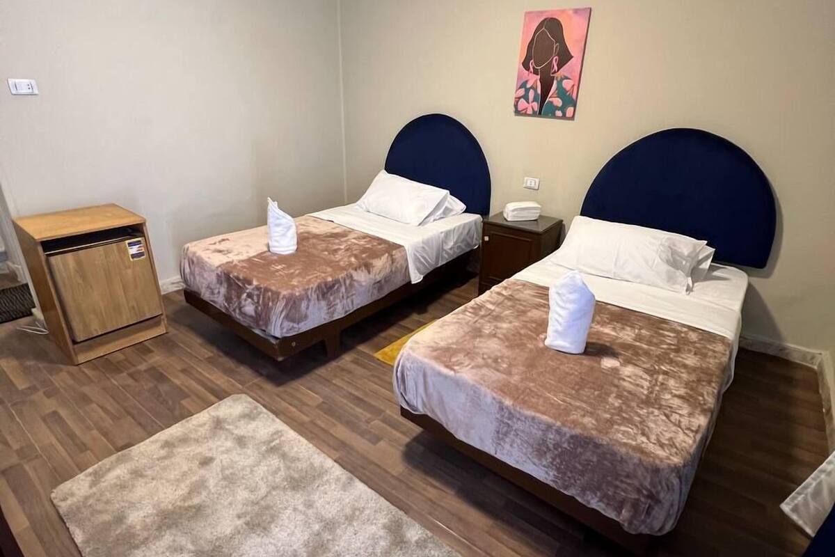 Basic Double or Twin Room, Balcony, City View | Blackout drapes, free WiFi