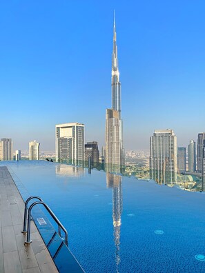Pool - Spacious 2BR Inside Hotel (Dubai)