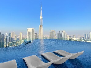 Pool - Spacious 2BR Inside Hotel (Dubai)