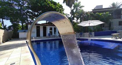 Complete house with swimming pool and steam sauna on one of the most beautiful beaches in Brazil.